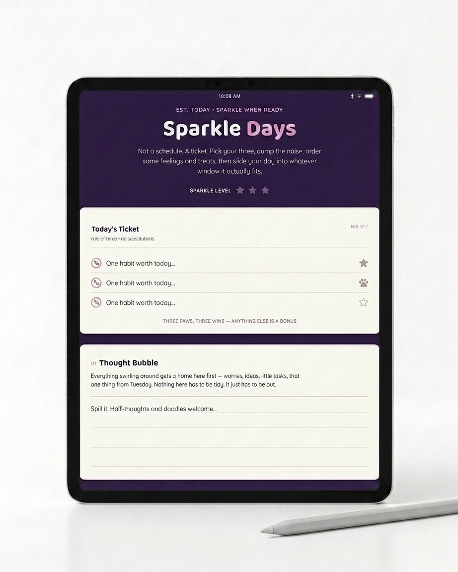 FREE SPARKLE DAILY PLANNER