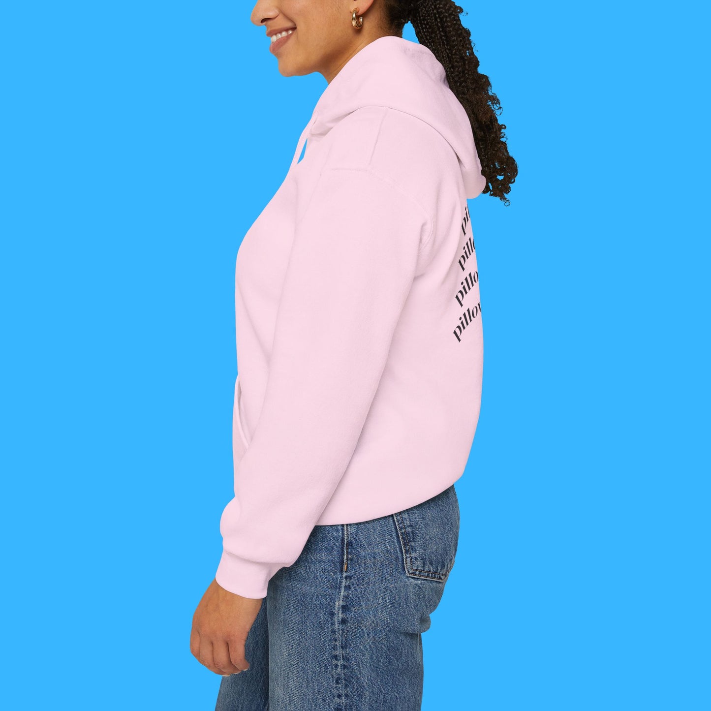 Sudadera con capucha LUMI the Cat — "En mi era de siesta" Pullover rosa acogedor