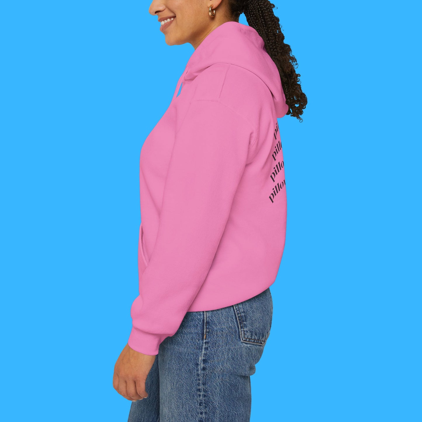 Sudadera con capucha LUMI the Cat — "En mi era de siesta" Pullover rosa acogedor