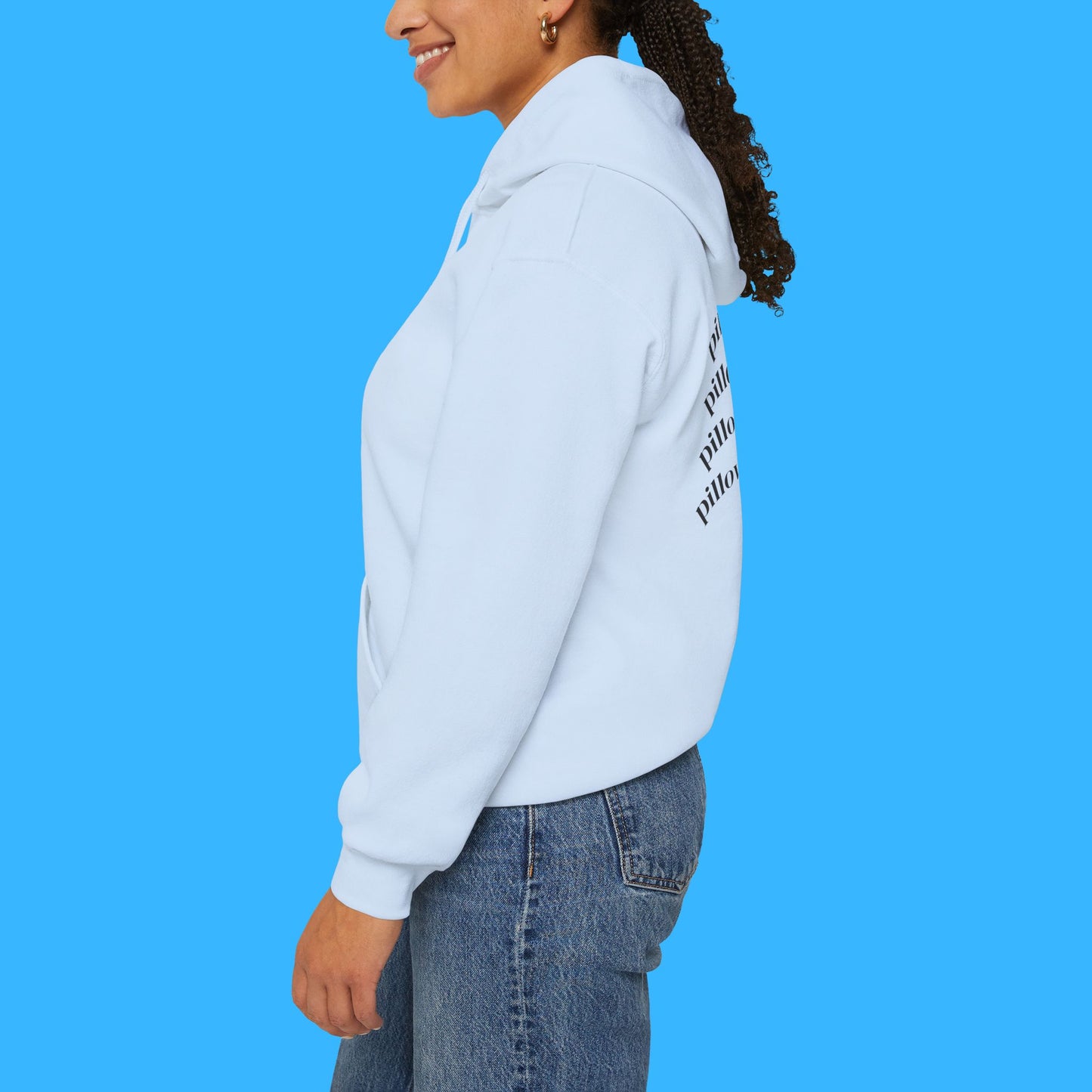 Sudadera con capucha LUMI the Cat — "En mi era de siesta" Pullover rosa acogedor