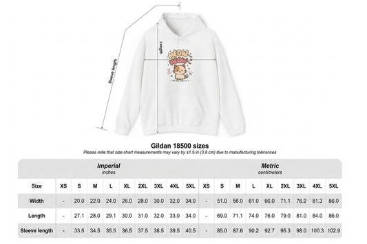 Mochi The Positive Cats Hoodie – Cute Cartoon Kitten Graphic Sweatshirt