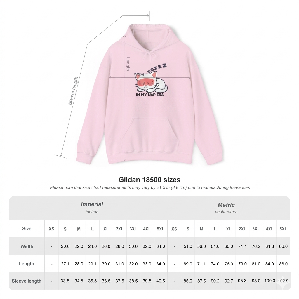 Sudadera con capucha LUMI the Cat — "En mi era de siesta" Pullover rosa acogedor