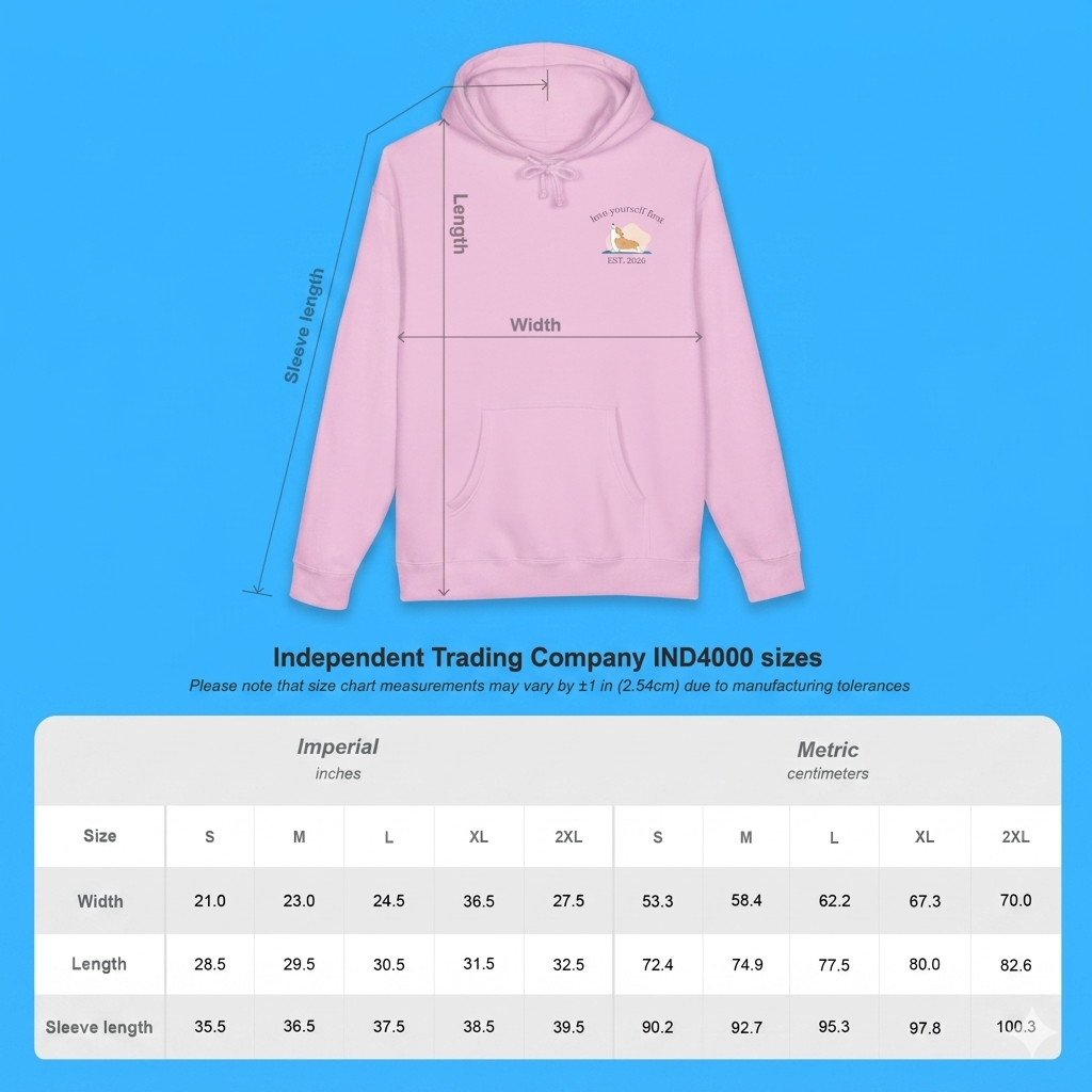 Kapuzenpulli – Kuscheliger Self-Care Pullover „Loving Yourself First“
