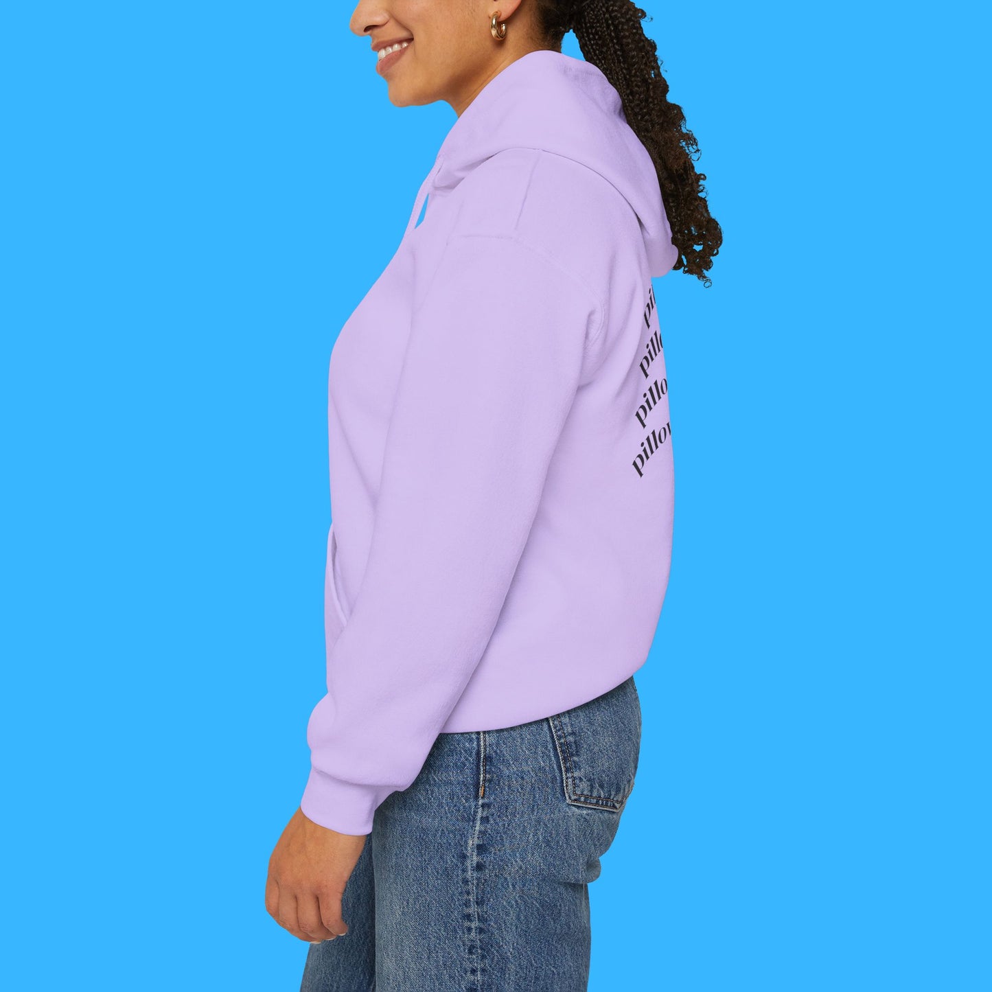 Sudadera con capucha LUMI the Cat — "En mi era de siesta" Pullover rosa acogedor